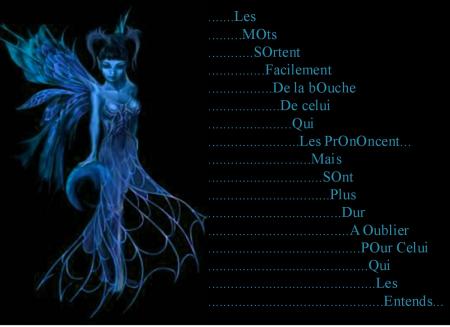 des mots
